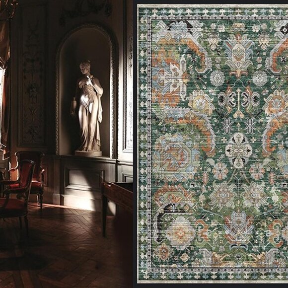 NEW Washable Area Rugs - Perfect for Living Room 4' x 6' - Picture 3 of 9